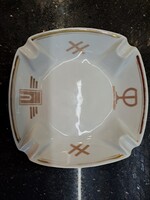 RITKASÁG! Hollóházi retro porcelán hamutál Amfora Üvért reklámhamuzó