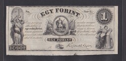1 Forint 1852 (Kossuth) (Ezüst Forint) ("H") aUNC (hajtatlan)