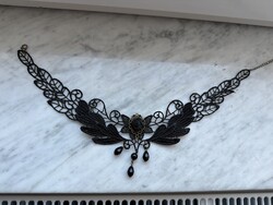 Dreamy Black Lace Necklace 7 cm Wide. Never Worn.
