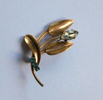 Vintage bross csiszolt kövekkel