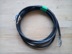 2 eres 2x0,75 mm fekete kábel vezeték 260 cm