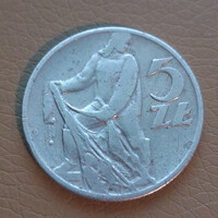 Poland 5 Zloti, 1958