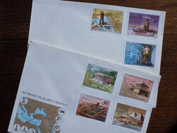 FDC pár: 1980. Az ókori világ hét csodája bélyegsorral