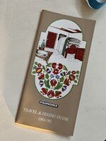 Ritka RETRO Pannónia Travel & Dining Guide (1984/85) – Turisztikai kalauz gyűjtőknek