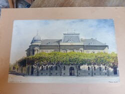 Bőhm Antal Akvarell Szeged Tisza Lajos krt.22.