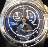 Special! Seiko Arctura Kinetic Chronograph Sunburst Blue Dial!