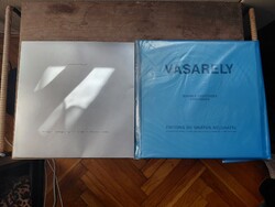 Ritkaság! 2.db. eredeti Viktor Vasarely 3D gyűjtői album. Full eredeti, hibátlan!
