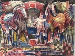 Klie Zoltán - Circus..(40x50cm +k)