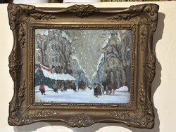 Czakó Rezső - Esik a hó..(22x28cm +k)