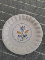 Hibátlan Pázmány kerámia búzavirág mintás piteforma / fali tál - 23 cm