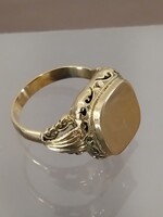 Arany 14k férfi pecsét gyürű   11.8 gr  23mm átmérő