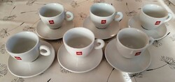 Illy kávés szett, Matteo Thun tervezte, cappuccino