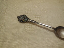 Emlékkanál , német , ezüstüzött  . 10,5 cm