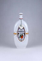 2B536 Hollóházi porcelán ó-barack pálinkás butella 25 cm