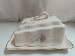Cesiro S.A. Romanian butter/jam dish with lily decoration
