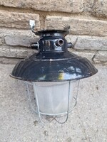 Antik csarnok lámpa régi ipari lámpák loft  villágitás  antik zománc lámpa industrial lámpa retro
