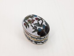 Hinged Compartment Enamel Box, 5.5 cm