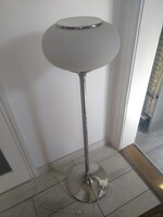 Vintage space age stílusú állólámpa opál búrával