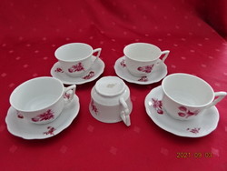 3 db együtt eladó Zsolnay porcelán manófüles  kávés antik, pajzspecsétes, bordó virágos. Vanneki!