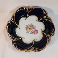 Ilmenau Echt Kobalt porcelán tálka dús aranyozással (15 cm)