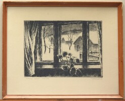 (K) Kórusz József (1927 - 2010) : Tihanyi ablak