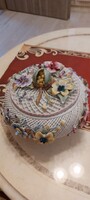 Iris Famous Porcelain Factory Cut-Out Pattern Bonbonnier 22cm ATM 14cm Tall