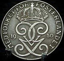 Svédország 2 öre, 1950 Vas /szürke színű/ A07A2