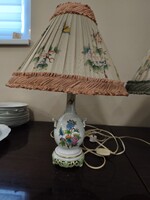 Herendi Viktória mintás áttört porcelán lámpa ernyővel 55 cm