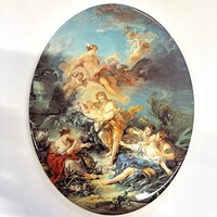 Boucher 1769-es festménye porcelán falidíszen