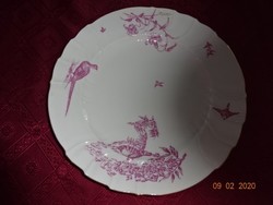 Haas & Czjzek Csehszlovák porcelán, antik kerek húsos tál, átmérője 31 cm. Vanneki!