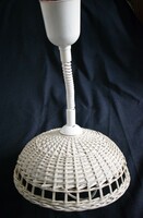 Retro vessző mennyezeti lámpa , lámpa ernyő 34 x 14 cm + függeszték állítható 50 - 110 cm
