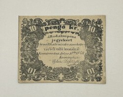 Komárom 10 Krajcár 1849 - VF condition