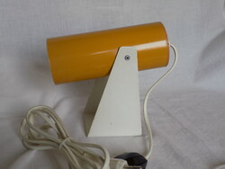 Retro Space Age Fém Fali Lámpa – Sárga-Fehér, 1970-es évek – Működő