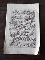1938 Plant Price List published by Szent Margit Gyógyfürdő Flower Garden