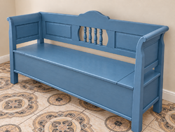 Carved trunk, bench, seat, lift-up trunk 160 cm