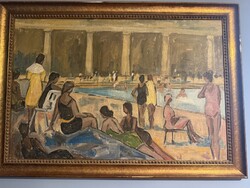 Attila Demjén Széchényi Bath 1960 76x50.5
