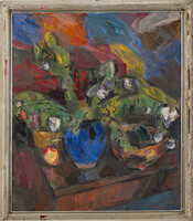 Nagy Előd: Csendélet 1978 - olajfestmény 70 x 60 cm