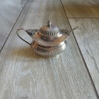 Stunning Vintage Silver-Plated Spice Jar and Spice Spoon