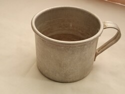 Alumínium bögre 5dl retro kemping katonai
