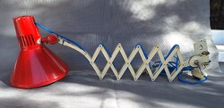 Mid-century accordion or scissor wall lamp