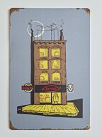 Retro Keravill fémplakát, fémtábla 20x30 cm