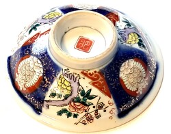 Japanese Bowl, 13.5 cm Diameter, Arita-Irami Rice Soup Porcelain, Meiji Era 1868-1912