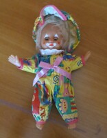 Régi ritka alvós szemű retro Simba bohóc baba a 1980-as évekből 23 cm