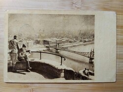 Old Postcard, Budapest, Our Dear Homeland, Soldiers, Liberty Bridge, 1955