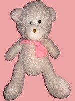 Nagyméretű szerethető classik TEDDY maci mackó fehér ültethető 45 cm
