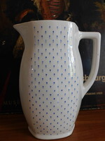 Kispest Blue Speckled Water Jug in Granite Porcelain