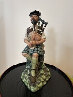 Royal Doulton Angol porcelán figura ‘The Piper’ - A Dudás. Tökéletes állapotú 1980-as évek