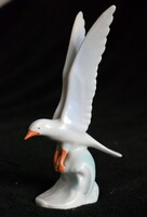 Sirály , hollóházi porcelán figura nipp dísztárgy 7,7 x 5,1 x 14,2 cm