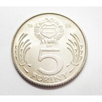 Magyarország,5 forint 1985 aUNC+ nikkel