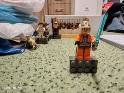 Luke Skywalker. Lego figura. Star Wars. Mágneses talpon.